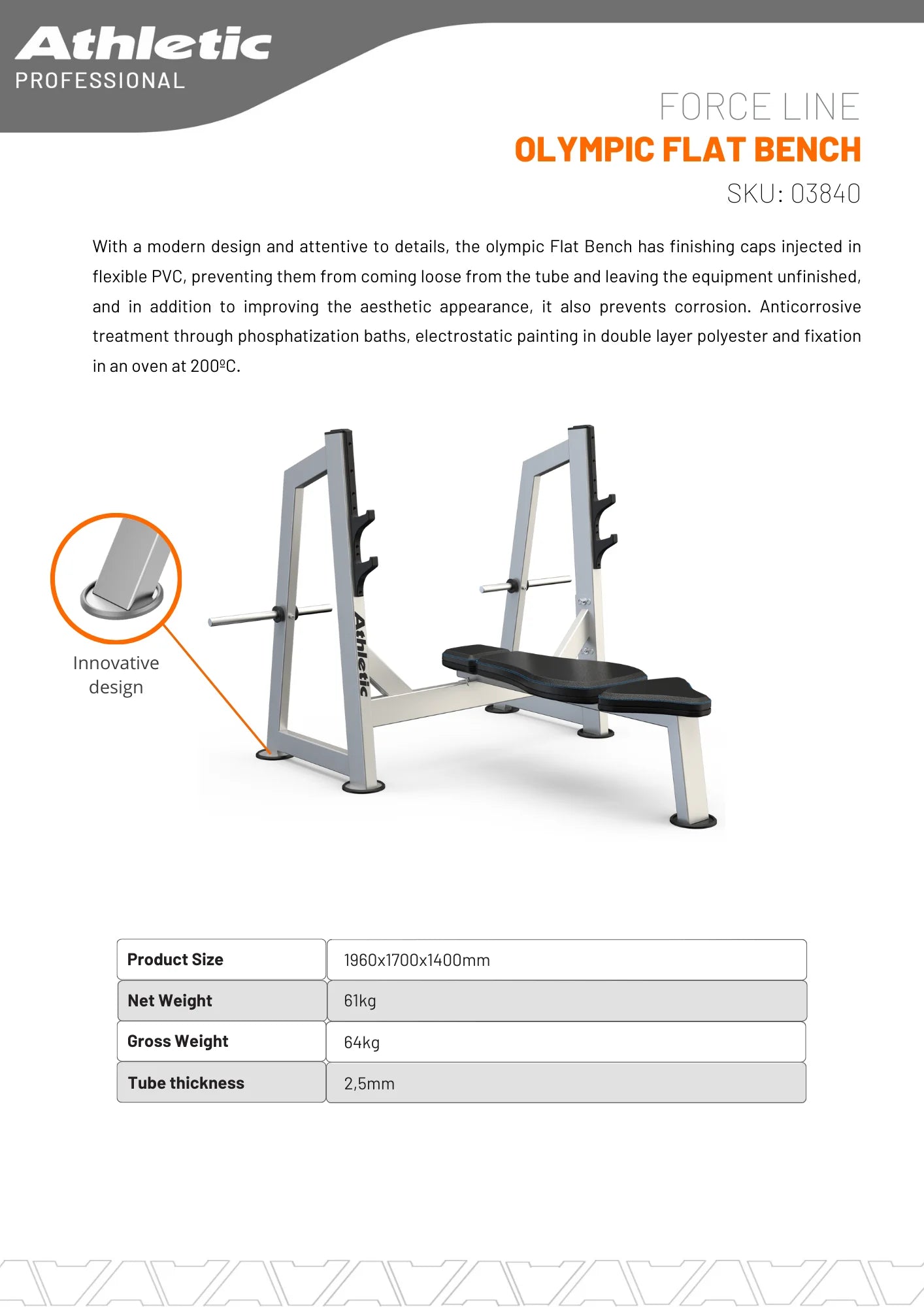 Athletic Olympic Flat Bench