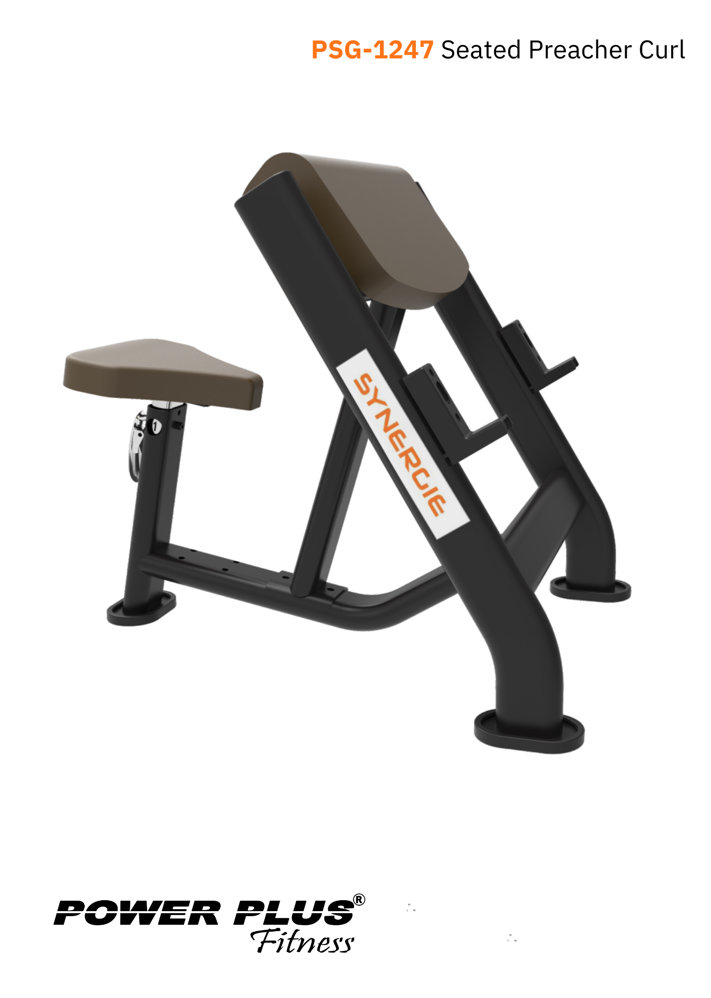 PSG-1247 Seated Preacher Curl