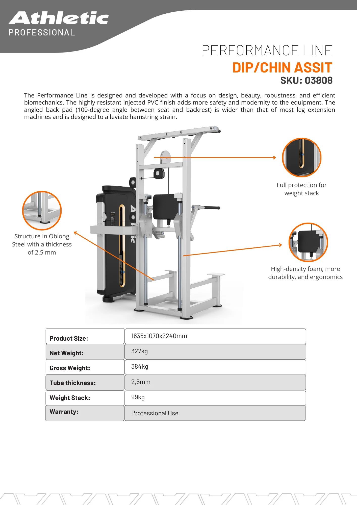 Dip and Chin Assist Machine